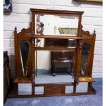 EDWARDIAN OVERMANTLE MIRROR