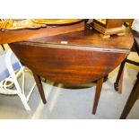 ANTIQUE MAHOGANY DROP LEAF TABLE AF