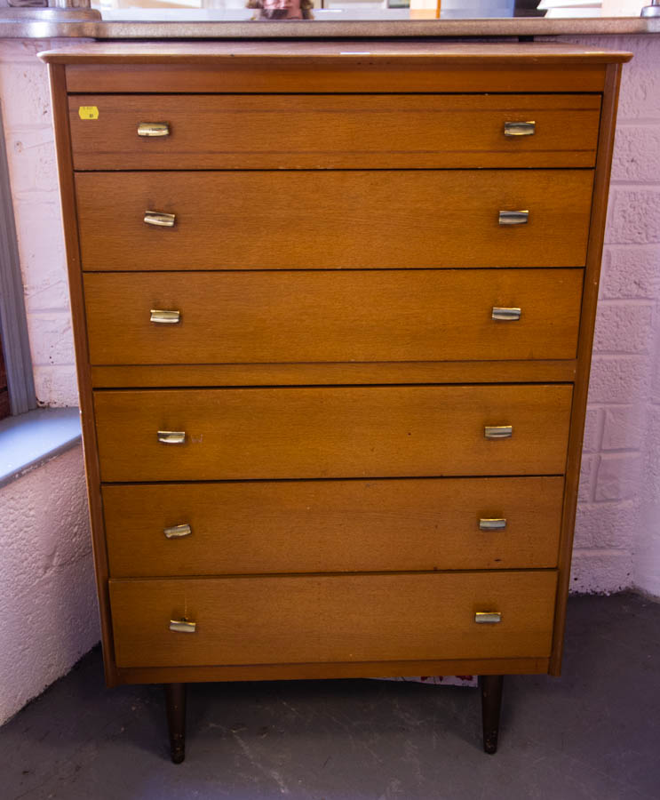 1960S 6 DRAWER CHEST