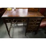 ANTIQUE MAHOG WRITING TABLE WITH DRAWER