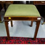 MAHOGANY FRAME DRESSING STOOL