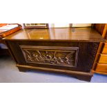 CARVED FRONT COFFER CHEST