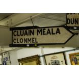OLD CAST CLONMEL ROAD SIGN.