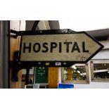 OLD HOSPITAL ARROW SIGN