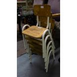 5 CHILDS STACKING CHAIRS