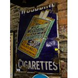 OLD WOODBINE ENAMEL SIGN 70 X 46