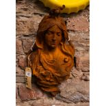 CAST LADY WALL DECOR 35H