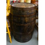 OAK STEEL BOUND BARREL - POWER WATERFORD 88CM H