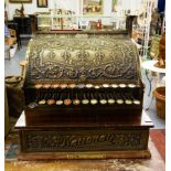 ANTIQUE "NATIONAL" BRASS CASH REGISTER