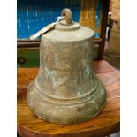 BRONZE OUTDOOR BELL 29CM H