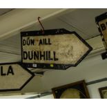 OLD CAST DUNHILL ROAD SIGN.