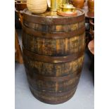 OAK STEEL BOUND BARREL - POWER WATERFORD 88CM H