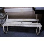 METAL END GARDEN SEAT