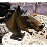 CAST IRON HORSE HEAD.