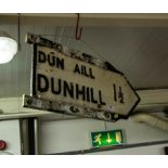 OLD DUNHILL ROAD SIGN 1 1/2 MI.