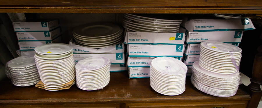 LARGE QUANTITY OF WHITE CROCKERY - Image 2 of 2