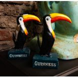 PAIR OF GUINNESS TOUCANS 20CM HIGH