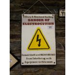 DANGER ELECTROCUTION - SIGN