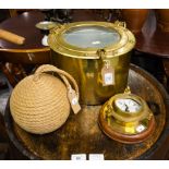 BRASS ICE BUCKET,