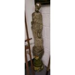 GARDEN FIGURE ON PLINTH 135CM H