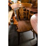 4 FIDDLE BACK CARVER CHAIRS