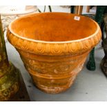 2 TERRACOTTA PLANT POTS 50CM WIDE