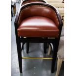 6 QUALITY HIGH BACK CLUB STOOLS