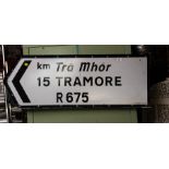 LARGE CAST TRAMORE ROAD SIGN 110CM LONG