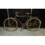 OLD GENTS BICYCLE WITH WRIGHTS SADDLE