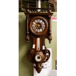 CARVED CLOCK BAROMETER