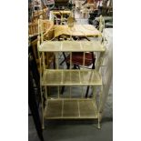 FOLDING METAL 3 TIER SHELF