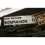 OLD BONMAHON ROAD SIGN 1 1/2 MI.