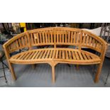 TEAK GARDEN BENCH.