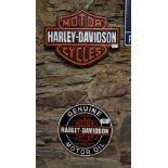 CAST SIGN "HARLEY DAVIDSON"
