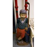 TIMBER GOLFER FIGURE - HEIGHT 100CM