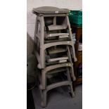3 RUBBERMAID CHILD HIGH CHAIRS