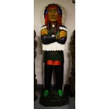 CARVED TIMBER AMERICAN INDIAN 178CM H