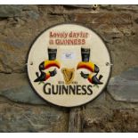 GUINNESS CAST IRON SIGN.