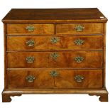 A Queen Anne marquetry decorated chest