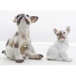 (lot of 2) French Bulldog figurines