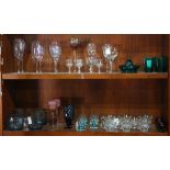 Two shelves of stemware