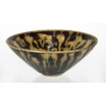 Jizhou Tortoise Shell Splashed Conical Bowl