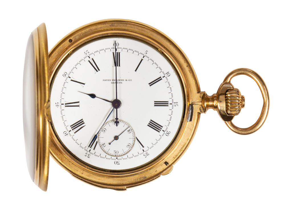 Patek Philippe 18k rose gold minute repeater open face pocket watch - Image 2 of 8