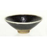 A Chinese Black Glazed 'oil-spot' Bowl
