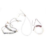 (lot of 3) Woven necklace group