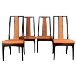 A set of John Stuart Mid-Century highback chairs