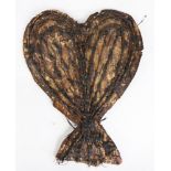 Papua New Guinea woven heart form effigy