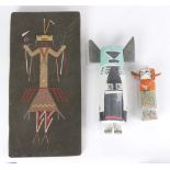 (lot of 3) Native American kachina group