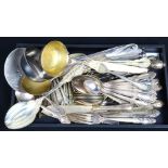 Assembled lot of plated flatware