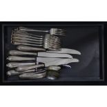 (lot of 18) A Wallace Mozart sterling silver flatware service weighable 17toz